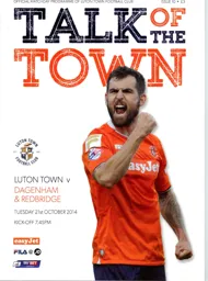 Programme: Luton Town FC vs Dagenham & Redbridge (21st Oct 2014)