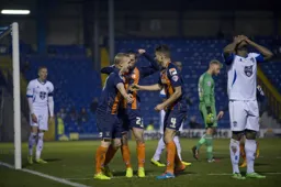 Mark Cullen celebrates his goal