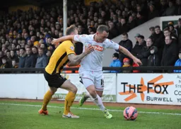 Ricky Miller beats his man