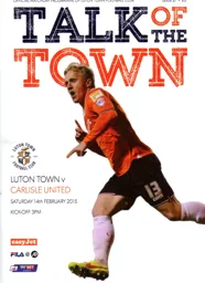 Programme: Luton Town FC vs Carlisle United (14th Feb 2015)