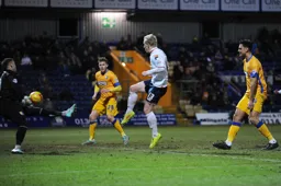 Mark Cullen has his effort saved