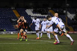Cameron McGeehan cannot believe the miss.