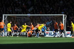 All hands on deck as Steve McNulty blocks