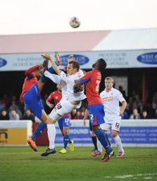 Luke Wilkinson keeps the Daggers at bay