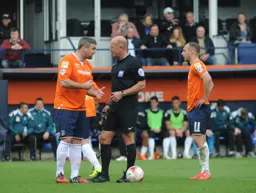 Steve McNulty shares his wisdom with the referee