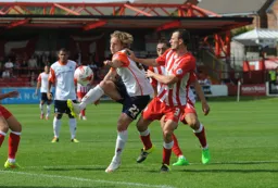 Craig Mackail-Smith demonstrates some good ball control