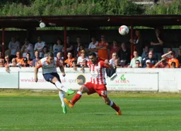 Jack Marriott tries a long range shot