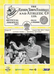 Programme: Luton Town FC vs Bristol Rovers (18th Aug 2015)