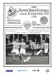 Programme: Luton Town FC vs Portsmouth (29th Aug 2015)