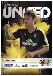 Programme: Cambridge United vs Luton Town FC (5th Sep 2015)