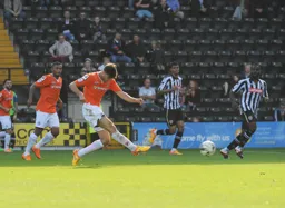 Jonathan Smith hammers in Town`s second goal