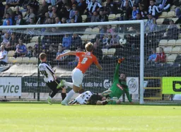 Cameron McGeehan scores Town`s first goal