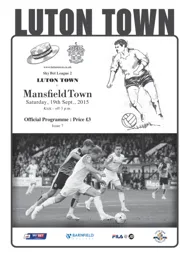 Programme: Luton Town FC vs Mansfield Town (19th Sep 2015)