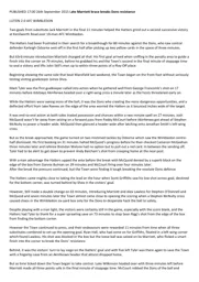 Match Report: Luton Town FC vs AFC Wimbledon (26th Sep 2015)