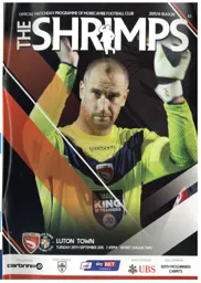 Programme: Morecambe vs Luton Town FC (29th Sep 2015)
