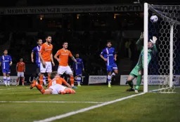 Cameron McGeehan gives the Town a first half lead