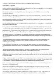 Match Report: Luton Town FC vs York City (10th Oct 2015)