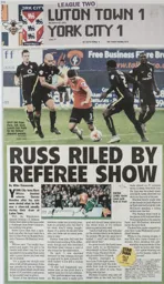 Match Report: Luton Town FC vs York City (10th Oct 2015)