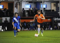 Paddy McCourt moves up field with the ball