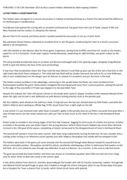 Match Report: Luton Town FC vs Northampton Town (12th Dec 2015)