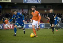 Paddy McCourt looks to start an attacking move