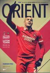 Programme: Leyton Orient vs Luton Town FC (5th Mar 2016)