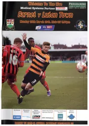 Programme: Barnet vs Luton Town FC (28th Mar 2016)