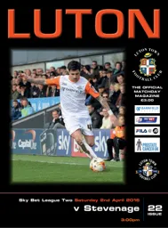 Programme: Luton Town FC vs Stevenage (2nd Apr 2016)