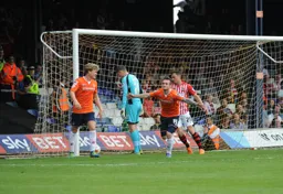 Jack Marriott has just scored Town`s second goal