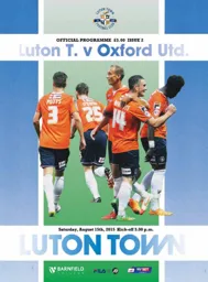 Programme: Luton Town FC vs Oxford United (15th Aug 2015)