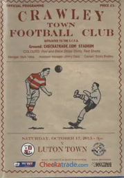 Programme: Crawley Town vs Luton Town FC (17th Oct 2015)