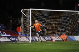 Jack Marriott wheels away after putting the Town in front
