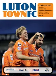 Programme: Luton Town FC vs Carlisle United (24th Nov 2015)