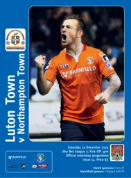 Programme: Luton Town FC vs Northampton Town (12th Dec 2015)