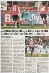 Match Report: Exeter City vs Luton Town FC (19th Dec 2015)