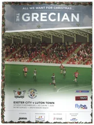 Programme: Exeter City vs Luton Town FC (19th Dec 2015)
