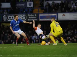 Brian Murphy stops Jack Marriott in his tracks