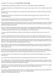 Match Report: Luton Town FC vs Yeovil Town (2nd Feb 2016)