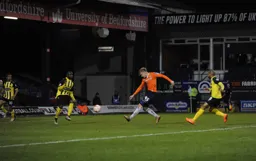 Joe Pigott`s second half effort fails to add to the score