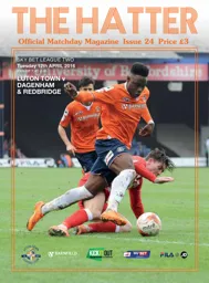 Programme: Luton Town FC vs Dagenham & Redbridge (12th Apr 2016)