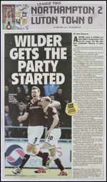 Match Report: Northampton Town vs Luton Town FC (30th Apr 2016)