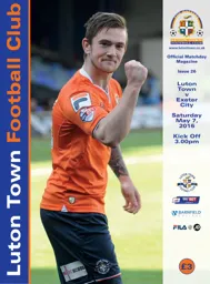 Programme: Luton Town FC vs Exeter City (7th May 2016)