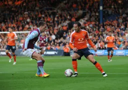 Danny Hylton on the attack