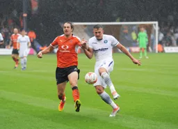 The rain comes down on Danny Hylton
