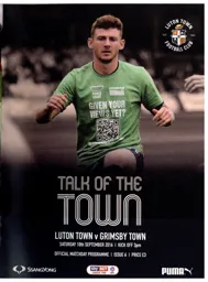Programme: Luton Town FC vs Grimsby Town (10th Sep 2016)