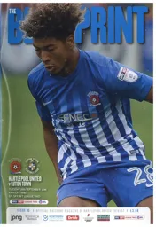 Programme: Hartlepool United vs Luton Town FC (27th Sep 2016)