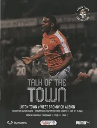 Programme: Luton Town FC vs West Bromwich Albion (4th Oct 2016)