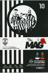 Programme: Notts County vs Luton Town FC (29th Oct 2016)