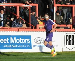 Danny Hylton celebrates his goal