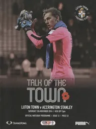 Programme: Luton Town FC vs Accrington Stanley (12th Nov 2016)